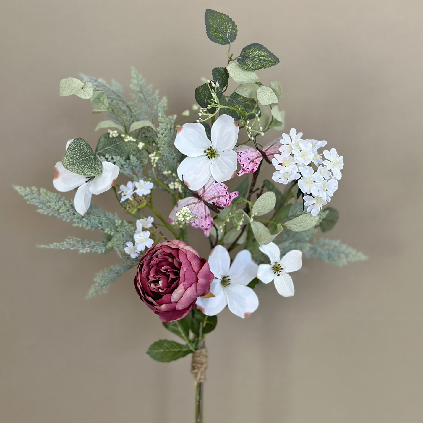 BOUQUET RASPBY PEONY/DOGWD